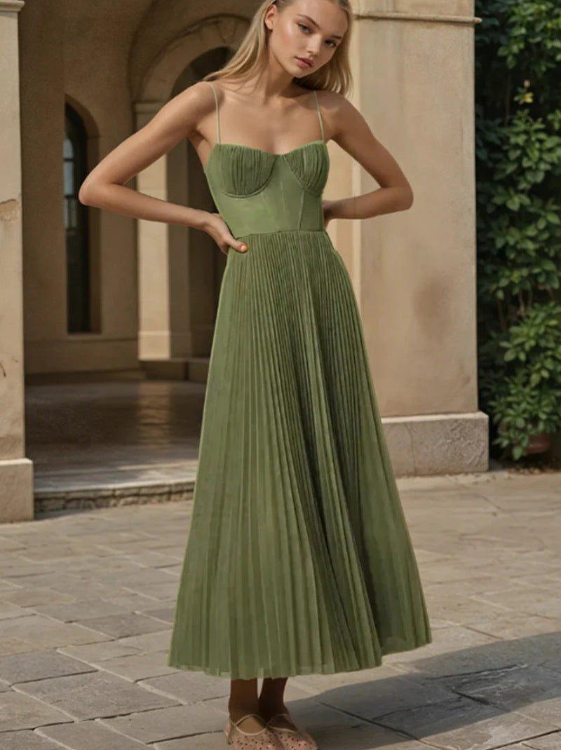 Deep V slim fit dress for women