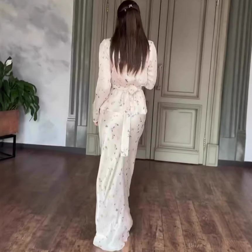 Long Sleeve Maxi Dress Lightweight Luxury Set Dress Vintage