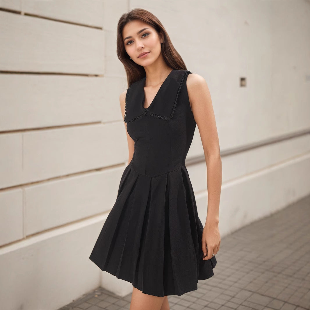 V-neck slim fit dress