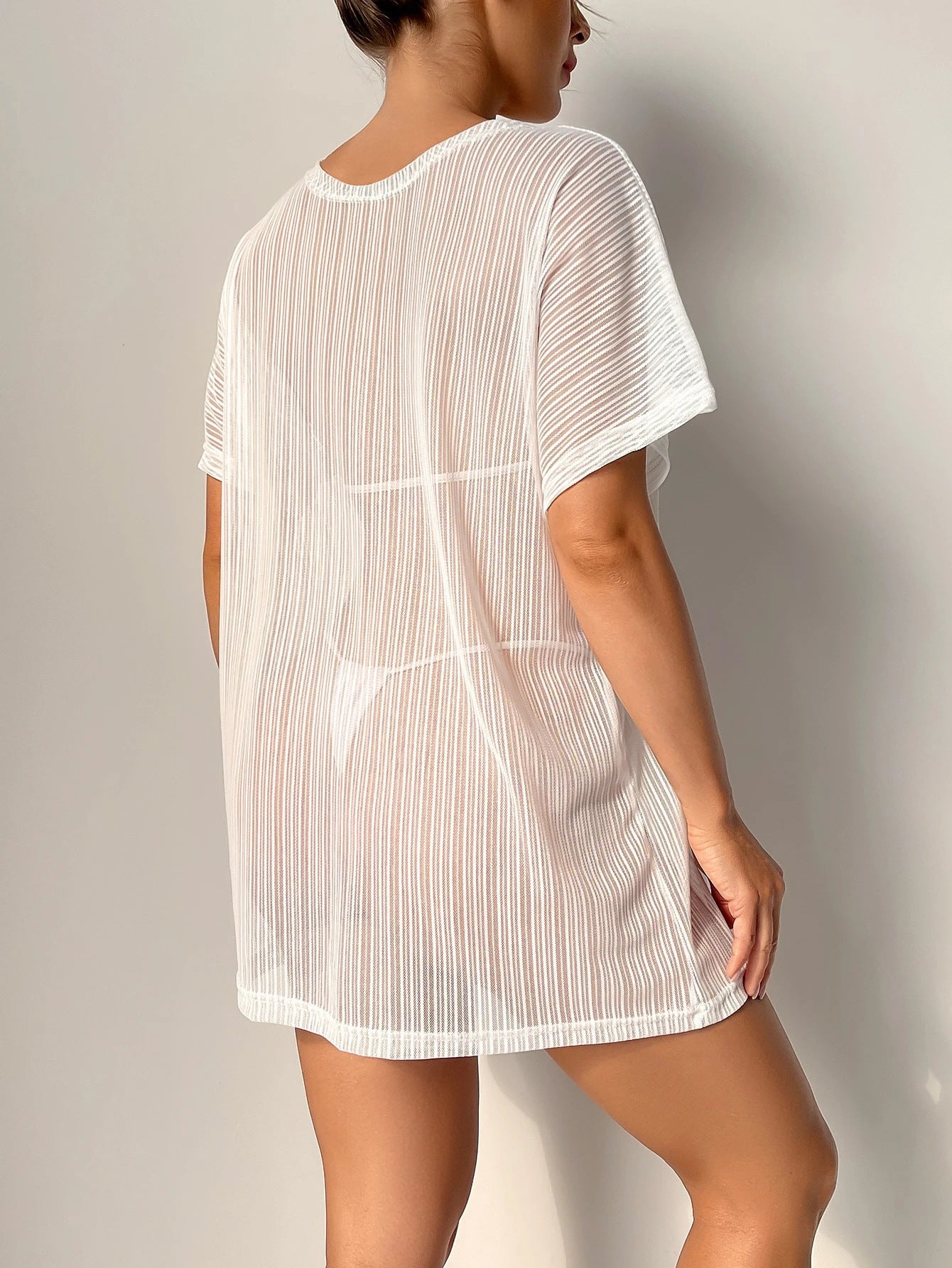 Three piece cover up beach skirt