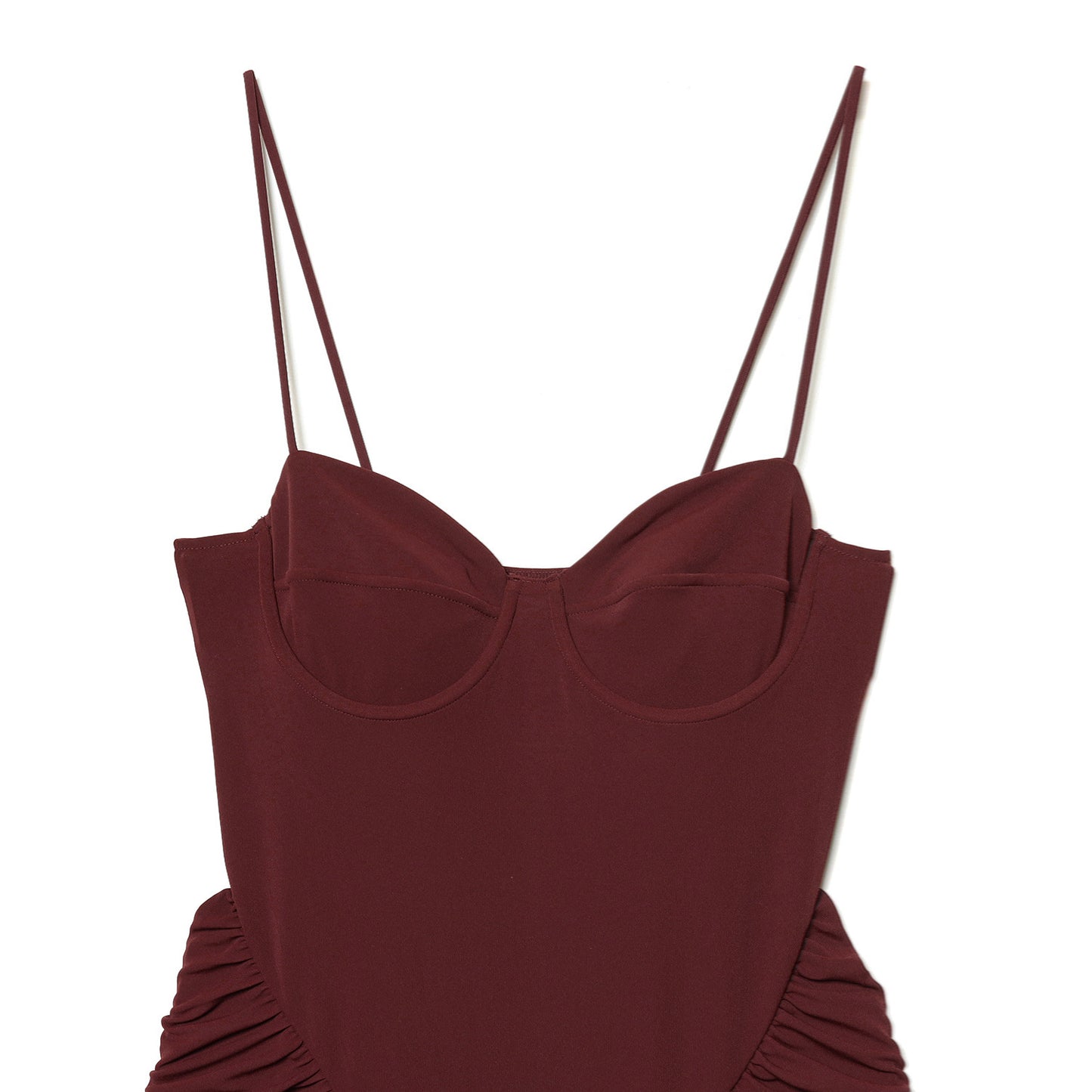 Versatile pleated tight corset dress