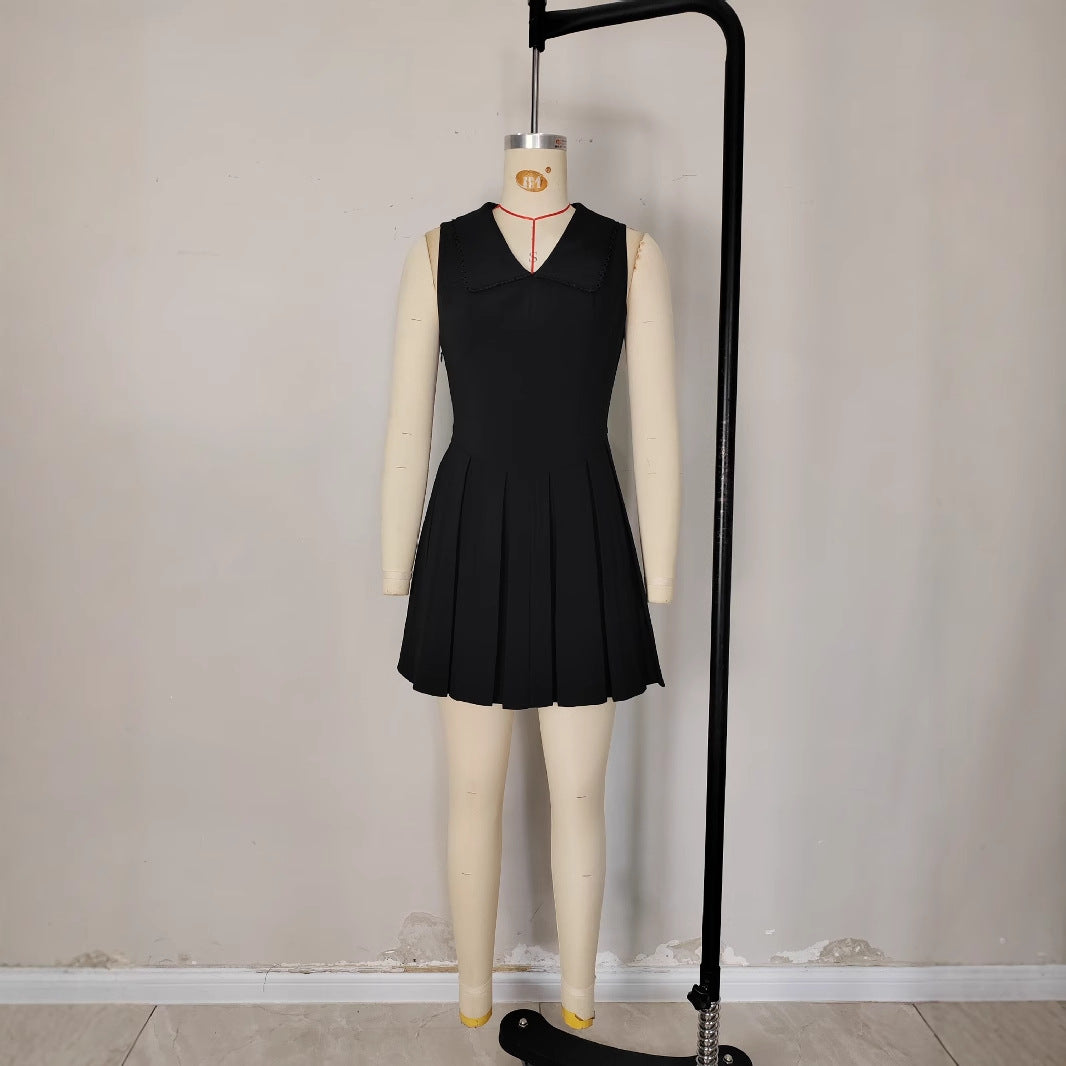 V-neck slim fit dress